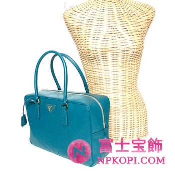 プラダ（PRADA）SAFFIANO LUX　レディースハンドバッグ　オタニオブルー　BL094F-NZV-491 